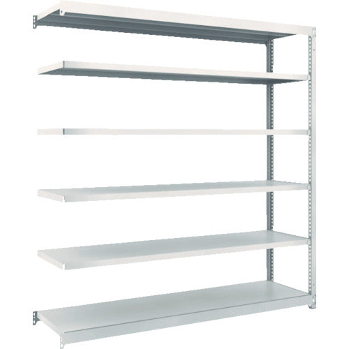 TRUSCO Steel Rack M1.5 Type Light-Medium Duty Shelf 1760 x 445 x H1800 6 Tiers Connected Neo Gray M1.5-6646B 1 S