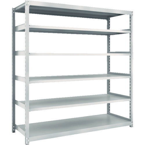 TRUSCO Steel Rack M2 Type Light-Medium Duty Shelf 860 x 300 x H1800 6 Tiers Single Unit Neo Gray M2-6336 1 S