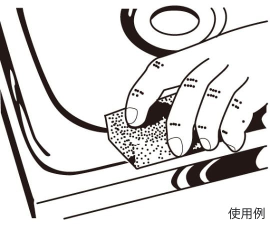 #240/80x50x20mm Polishing block (rubber) EA366EE-4 1 piece