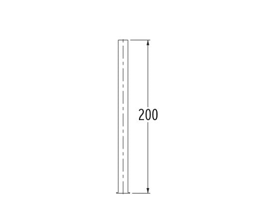 12.7x 200mm 給水管(止水栓用)　EA432MS-20 1本