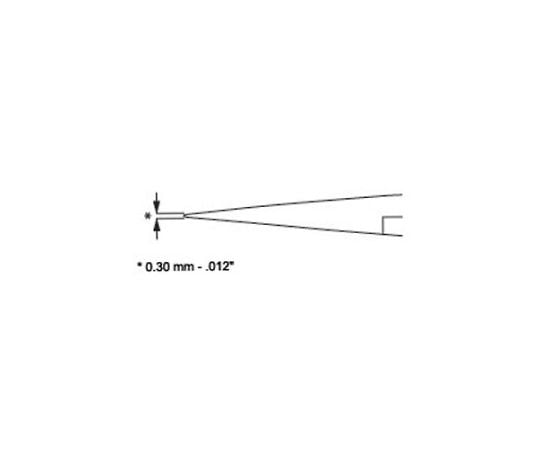 125mm/ R1  逆作用ピンセット(ｽﾃﾝﾚｽ製)　EA595AK-111 1本