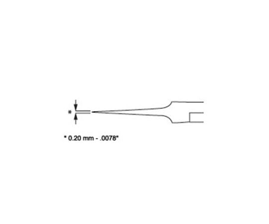 115mm/ R5  逆作用ピンセット(ｽﾃﾝﾚｽ製)　EA595AK-113 1本