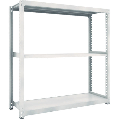 TRUSCO Steel Rack M5 Medium Duty Shelf 1800 x 721 x H1800 3 Tiers Single Unit Neo Gray M5-6673 1 Unit