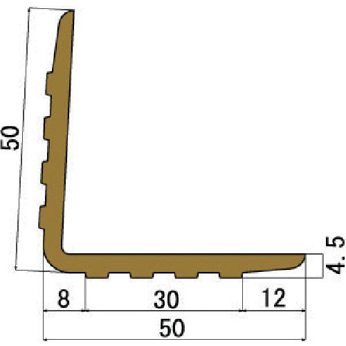 ＴＲＵＳＣＯ　軟質塩ビコーナーガード　幅５０ｍｍＸ長さ１．５ｍ　ホワイト　TSEG-15-W　1 本