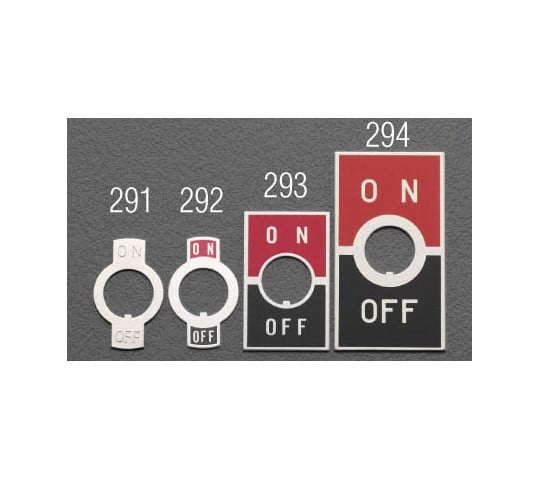 12.5mm用 トグルスイッチ文字版　EA940DH-292 1個