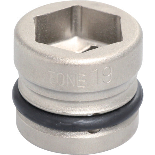 ＴＯＮＥ　インパクト用ショートソケット　１９ｍｍ　4NV-19SS　1 個