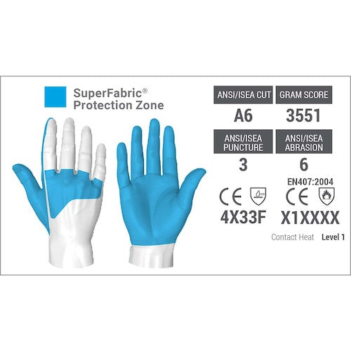 ＨＥＸ　ＡＲＭＯＲ　耐切創手袋　スチールレザー３　５０３３　Ｍ　754086　1 双