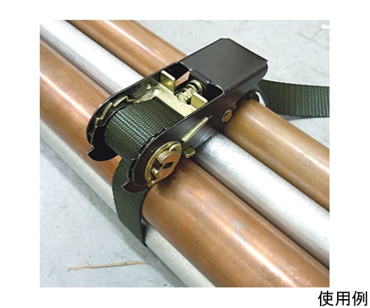 25mmx3.9m/230kg ベルト荷締機(ｴﾝﾄﾞﾚｽ/OD)　EA982B-6G 1個