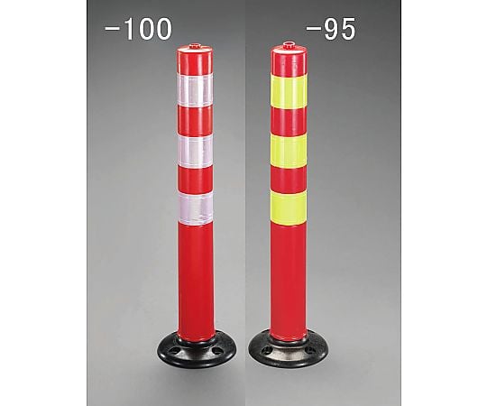 φ90x800mm 가드 폴(적・백) EA983FT-100 1개