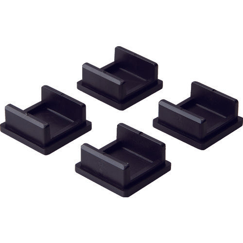 TRUSCO Steel Rack M2 Type Light-Medium Duty Shelf Resin Base 4 Pieces M2-JB4S 1 S