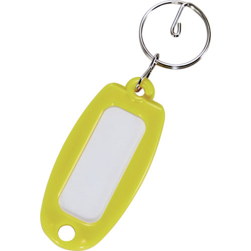 TRUSCO Name Tag Keychain Yellow 50 pcs TNH-50-Y 1 bag