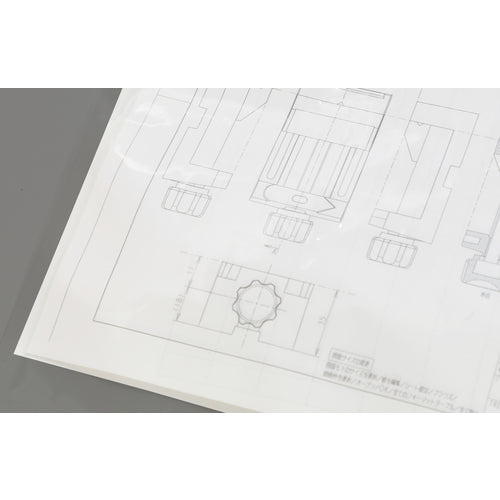 ＴＲＵＳＣＯ　ファスナー付図面ケース　Ａ２　０．１ｍｍ厚　ZMC-A2　1 枚