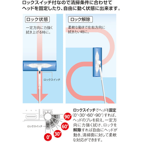 テラモト　ＥＦウィンドークリーナー　伸縮　CL-734-310-0　1 本