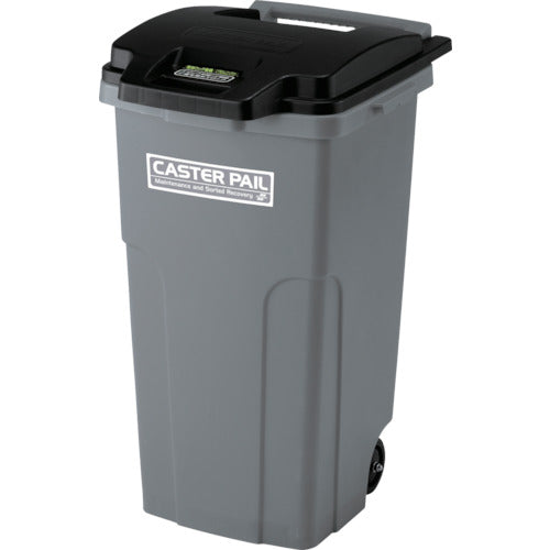 Teramoto Caster Pail 90 Black/Gray DS-224-190-8 1 unit