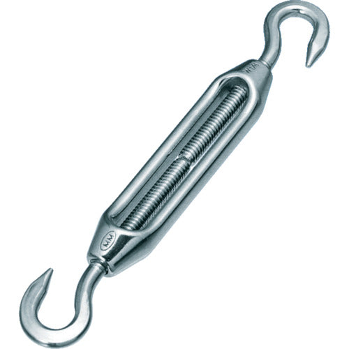 TRUSCO Stainless Steel Frame Turnbuckle Hook &amp; Hook Type Screw Diameter M5 (2 Pieces) TTB-5HM 1 Bag