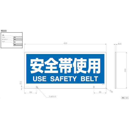 Unit TalkNavi 2 Display Board Safety Belt Use 881-96 1 sheet