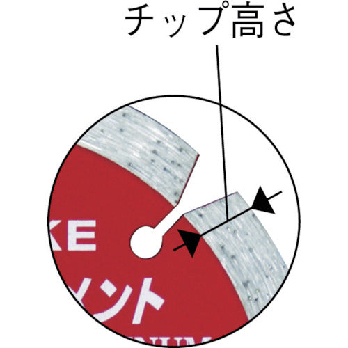 ノリタケ　スーパーリトルシリーズ　ダイヤモンドカッター　プラチナセグメント　乾式切断用　１０５Ｘ２Ｘ２０　3S1PLATINA410　1 枚