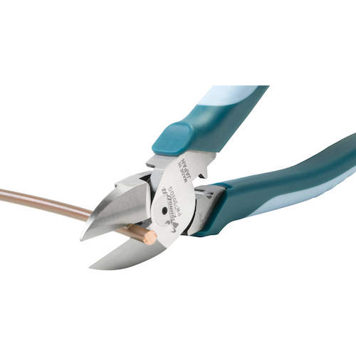 TTC POWER 얇은 날 니퍼(편심 테코) 엘라스토머 그립 전장 225mm PW-305DG