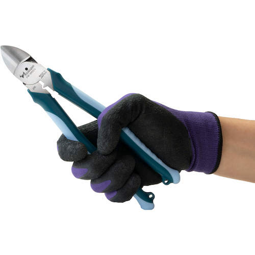 TTC POWER 얇은 날 니퍼(편심 테코) 엘라스토머 그립 전장 225mm PW-305DG