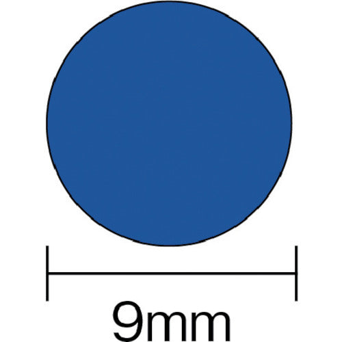 ３Ｍ　エーワン［［ＴＭ上］］　カラーラベル　丸型　９ｍｍΦ　赤　（１４枚入）　07001　1 PK