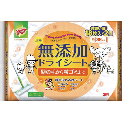 3M Scotch-Brite Floor Dry Sheets 36 Sheets FW-DSM36 1 Pack