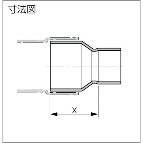 因幡電工　空調用継手　フィッティングレジューサ　銅管接合部基準径オス１９．０５×メス１５．８８ｍｍ　FR1905-1588　1 個