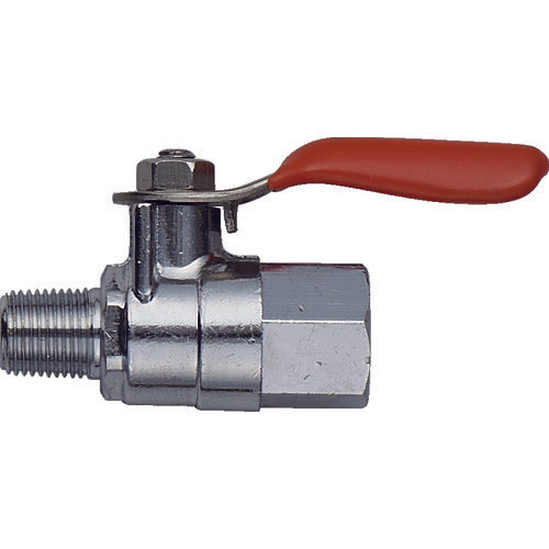 ＷＴＢ　ボールバルブ　オレンジボールコック　接続口径Ｄ１×Ｄ２：Ｒ１／８×Ｇ１／４　WMF-12P　1 個