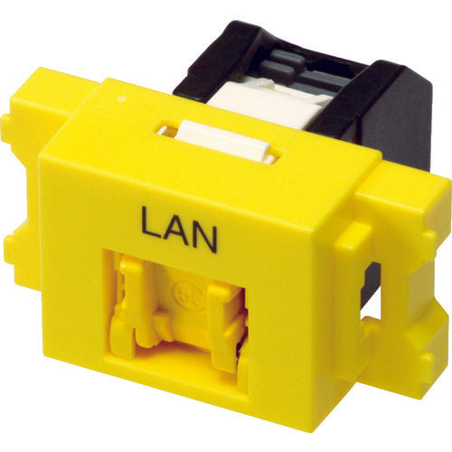 코닝 Cat5e RJ45 모듈러 잭+JIS 플레이트용 어댑터 세트 VOL-5OCBZL-YEL 1 S