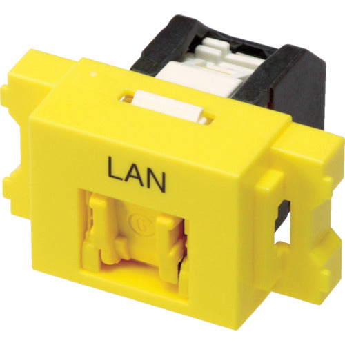 コーニング　Ｃａｔ６　ＲＪ４５モジュラージャック＋ＪＩＳプレート用アダプタセット　VOL-6OCBZL-YEL　1 Ｓ