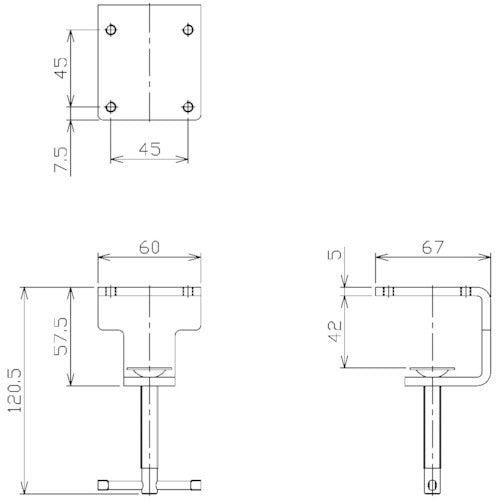 ＮＩＫＫＩ　取付金具　挟み込み式　AL-28B　1 個