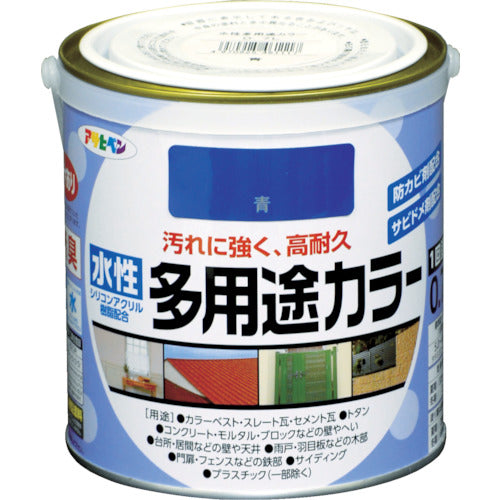 アサヒペン　水性多用途カラー　０．７Ｌ　青　461117　1 缶