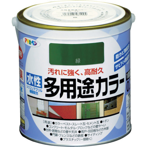 Asahipen Water-Based Multi-Purpose Color 0.7L Green 461094 1 Can