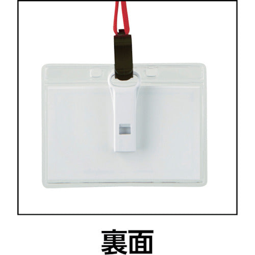 ＴＲＵＳＣＯ　ストラップ付ホイッスル名札　ソフト　赤　TNH-S-R　1 枚