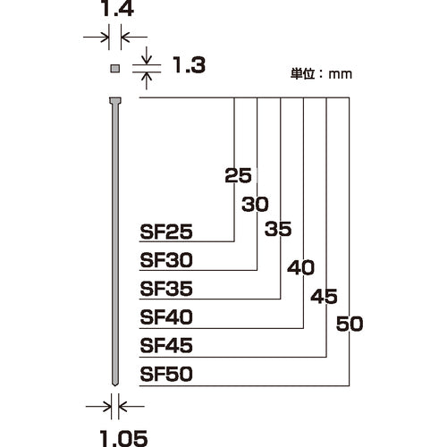 ＤＡＩＤОＨＡＮＴ　仕上釘　ＳＰ　スーパーフィニッシュネイル　ＳＦ−３０　ＷＨ　（白）（８００本入）　00046516　1 PK