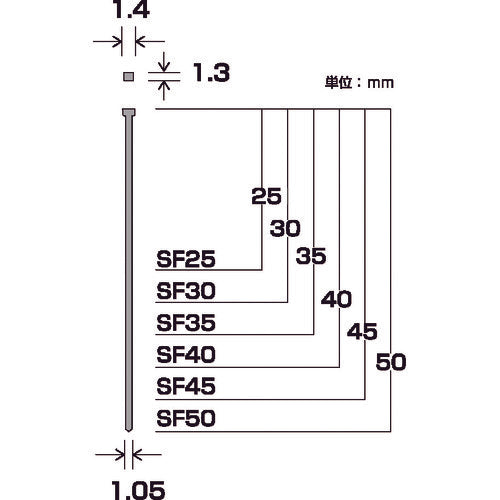 ＤＡＩＤОＨＡＮＴ　仕上釘　ＳＰ　スーパーフィニッシュネイル　ＳＦ−４０　ＬＢ　（ライトベージュ）　１パック（８００本）　00046542　1 PK