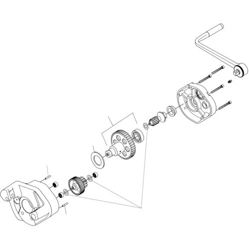 ＲＩＤＧＩＤ　ロールグルーパー用パーツ　ドライブ　シャフト　Ｆ／９１５　16408　1 PK