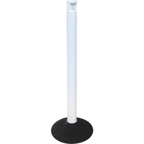 CAR-BOY Color Plastic Pole Pillar White + Rubber Base CP-0921 1 S