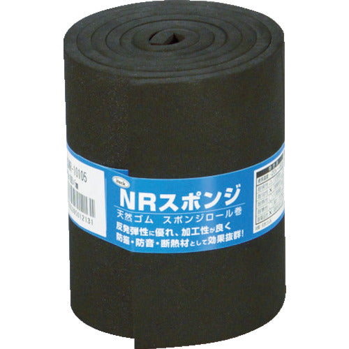 光　スポンジロール巻　１００ｍｍＸ１Ｍ　５ｔ　黒　KSNR-10105　1 巻