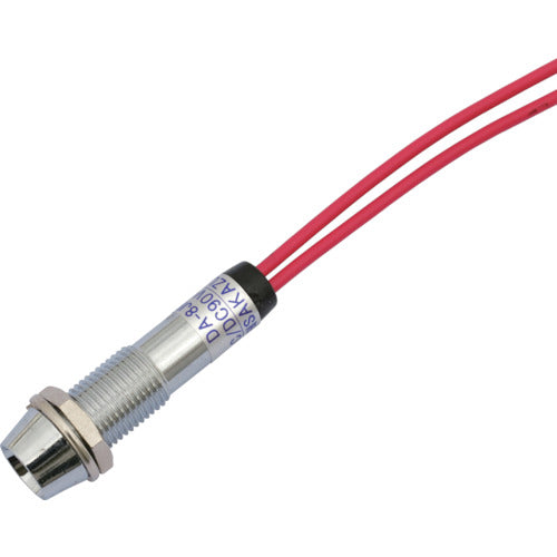 사카즈메 LED 표시등 DA-8JPL (AC/DC100V 접속) Φ8 적색 DA-8JPL-AC/DC100V-R 1개