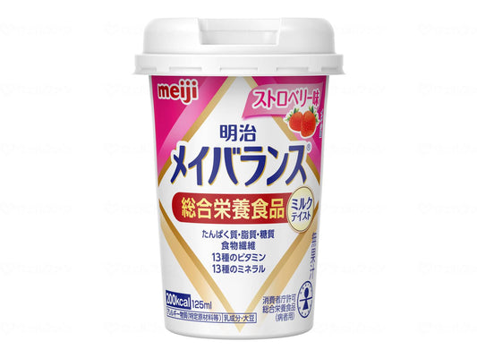 明治メイバランスMiniｶｯﾌﾟ ｹｰｽ ｽﾄﾛﾍﾞﾘｰ味