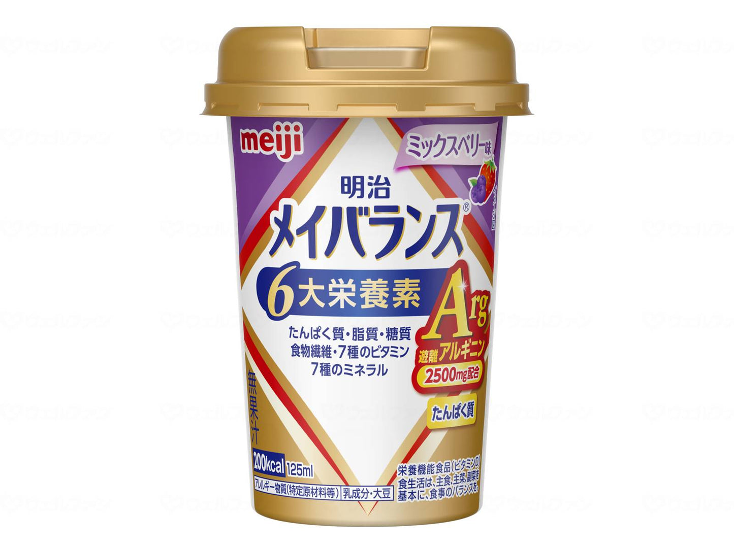 明治メイバランスArg Miniｶｯﾌﾟ ｹｰｽ（24個） ﾐｯｸｽﾍﾞﾘｰ