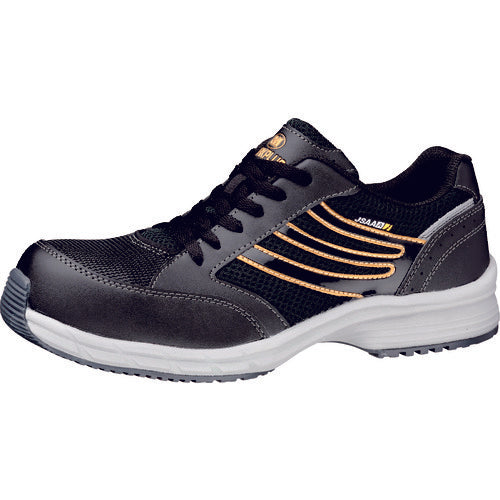 Midori Anzen Slip-resistant sneakers with toe caps SLS-701 Antistatic Black 24.5cm SLS-701S-BK-24.5 1 pair