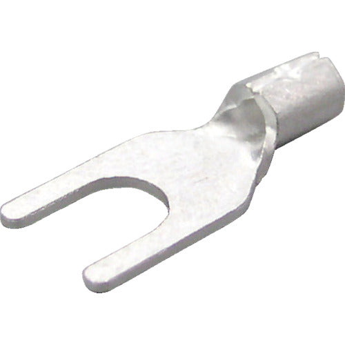 Nichifu bare crimp terminal Y type (100P) stranded wire 0.25 to 1.65 External dimensions 7 1.25Y-4S 1 PK