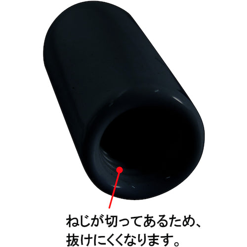 DAIDOHANT End Screw Cap for Full Threads Black M8 W5/16 Pack of 4 10187048 1 PK