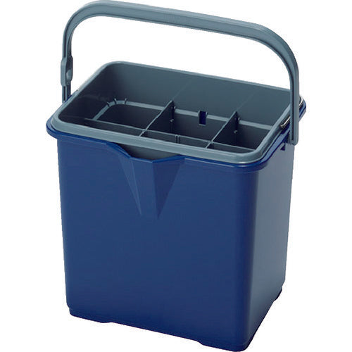 テラモト　仕切付きバケツ２ブルー　CE-447-100-3　1 個