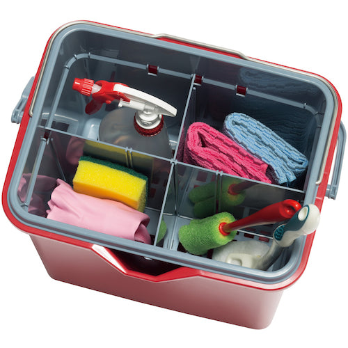 テラモト　仕切付きバケツ２エンジ　CE-447-100-6　1 個