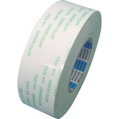 닛토 저VOC 양면 테이프(무용제·조면 접착 타입) EW-514 40mm×50m 화이트 EW-514-40 1권