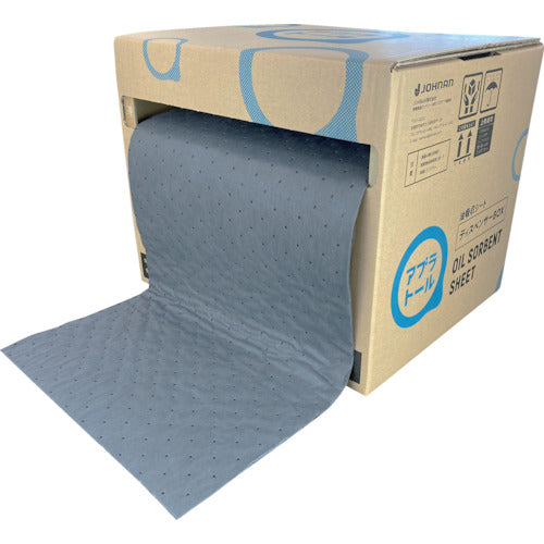 JOHNAN Oil Absorbent Abrator Roll with Dispenser Box (1 roll) PCAR40 1 box