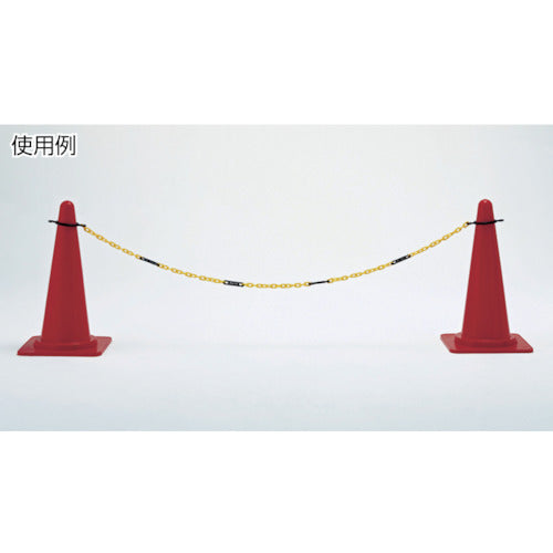 Green Cross Plastic Chain for Cones (with Ring) Yellow + No Entry Sign CHB-S-TR Length 2m 284044 1 Piece