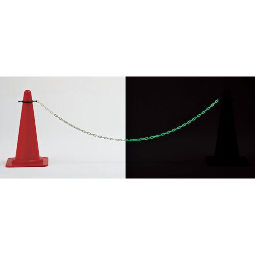 Green Cross High Brightness Luminous Plastic Chain for Cones (with Rings) CHB-FL Length 2m PE 284046 1 piece